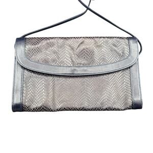 Boots ’n Bags Blue Snakeskin Embossed Crossbody Clutch Bag Colombia